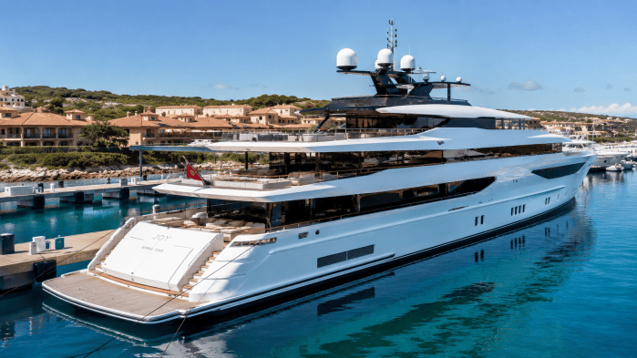 The Joy a Superyacht with a high level of attention on details, all carpets are cleaned periodically by Mr.rocchini and his team.
